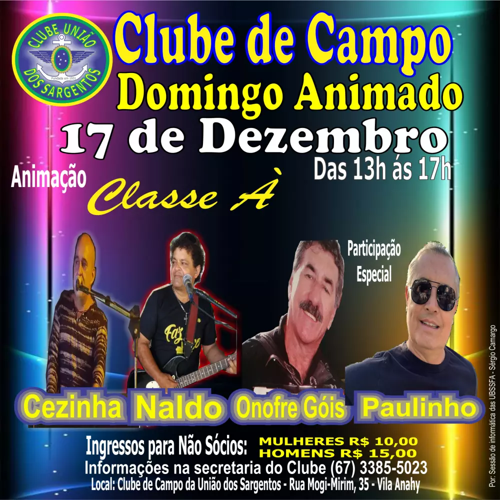 Domingo Animado no Clube de Campo 17/12/2023